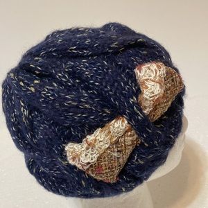 GRACE NEW BEANIE BLUE KNITTED HAT